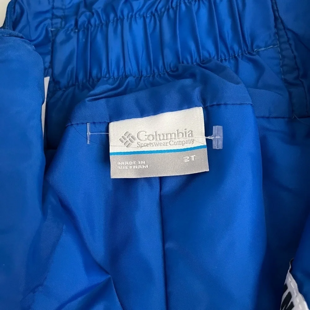Columbia Adventure Ride Omni-Tech Snow Bib Overalls – Toddler 2T – Blue (NWT)
